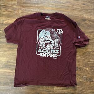 Texas A&M Star Wars Aggies Empire Champion T-Shirt Size XL